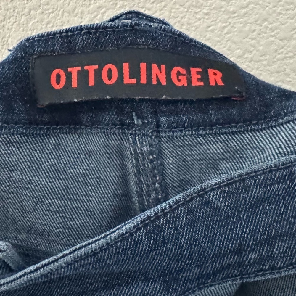 Ottolinger Wrap Jeans Medium Indigo Blue Denim Avant Garde Y2K Streetwear Runway - Picture 14 of 16